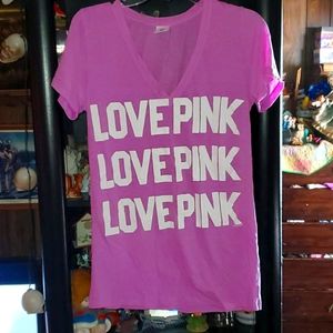 Pink vs short sleeve tee